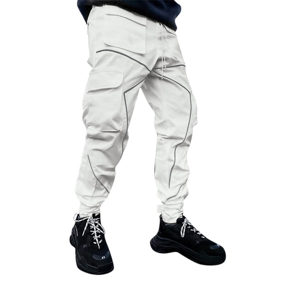 Cargo Pants for Men Hop Techwear Harem Pant Jogger Sweatpants with Pockets Jogging Punk Casual Comfort Outdoor Daily Wear