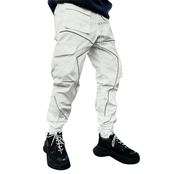 Cargo Pants for Men Hop Techwear Harem Pant Jogger Sweatpants with Pockets Jogging Punk Casual Comfort Outdoor Daily Wear
