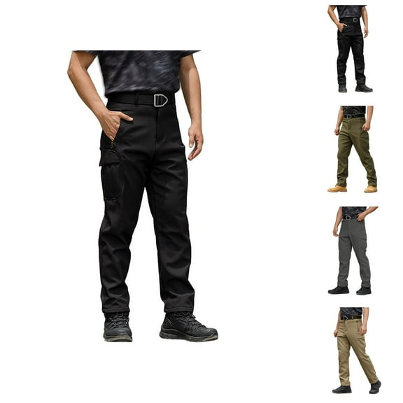 Cargo Pants for Men Lightweight Hiking Travel Trousers with Pockets for Outdoor Camping Work Mens Casual Pants