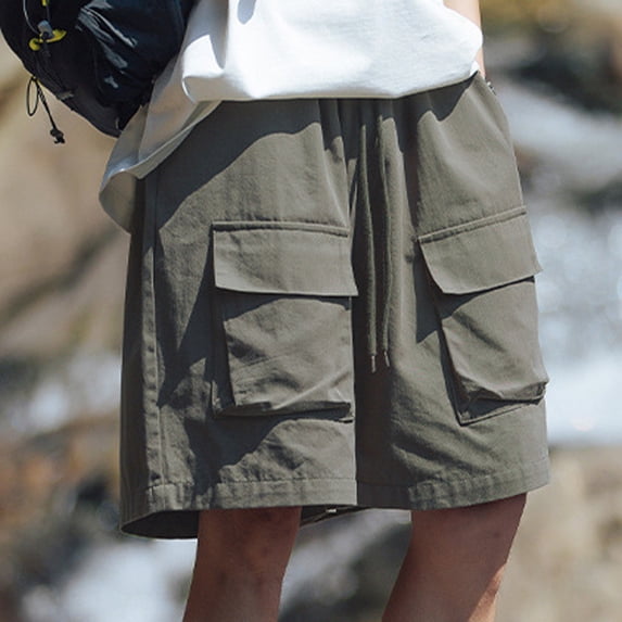 Cargo Pants for Men,Male Summer Slightly Cargo Shorts Cool Outdoor Quarter Pants,Cargo Shorts for Men,Mens Shorts Casual(Color:AG,Size:M)