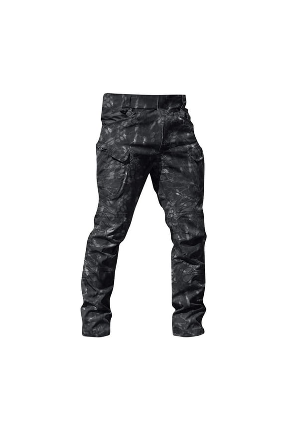 Cargo Pants for Men,Multi Pockets Stretch Waterproof Quick Dry Work Pants Snake Pattern 2XL