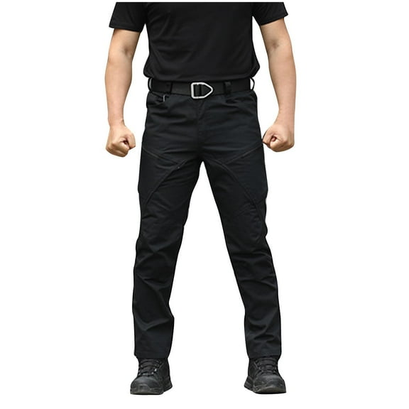 Cargo Pants for Men Tactical Training Pants Zipper Multic-Pocket Mens Outdoor Durability Waterproof Cargo Pant Loose