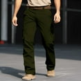 thumbnail image 1 of Cargo Pants for Men Tactical Water Resistant Ripstop Stretch Pants Outdoor Lightweight Work Hiking Pant Multi Pockets, 1 of 7