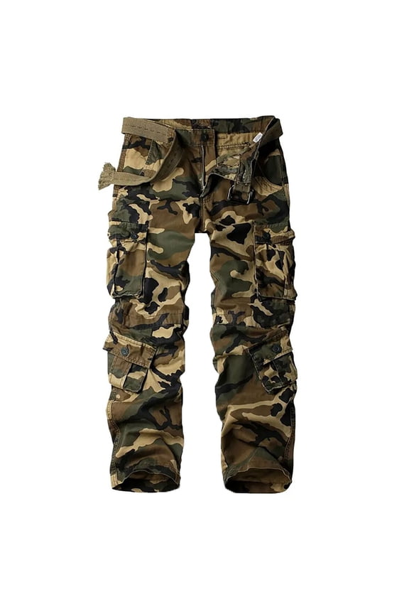 Cargo Pants for Men Wild Overalls Stereoscopic with Pocket Overalls Loose Wear Outdoor Work Pants for Men