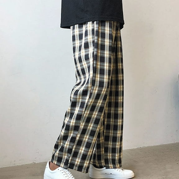 Cargo Pants for Men With Elastic Wasist Pockets Straight Fashionable Solid Color Multi Pocket Workwear Drawstring Casual Pants