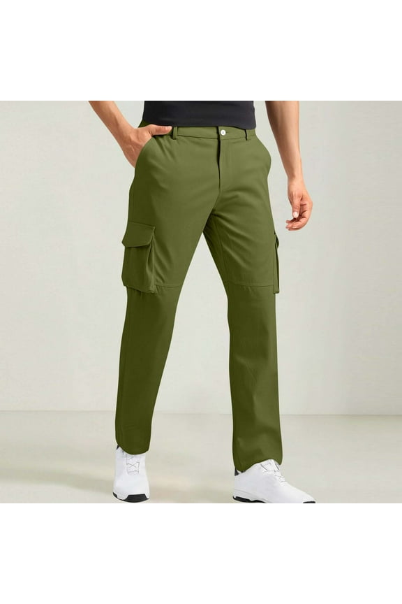 Cargo Pants for Men with 6 Pockets Relaxed Fit Stretch Twill Straight-Leg Design Work Pants for Men for Wor Hiking Casual Wear