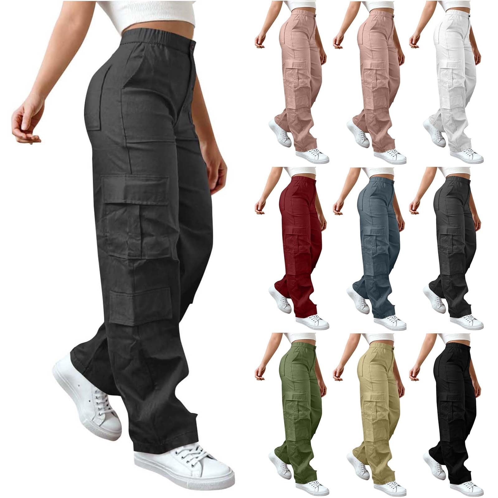 Elegant Elastic Waist Women S Cargo Pants Photos