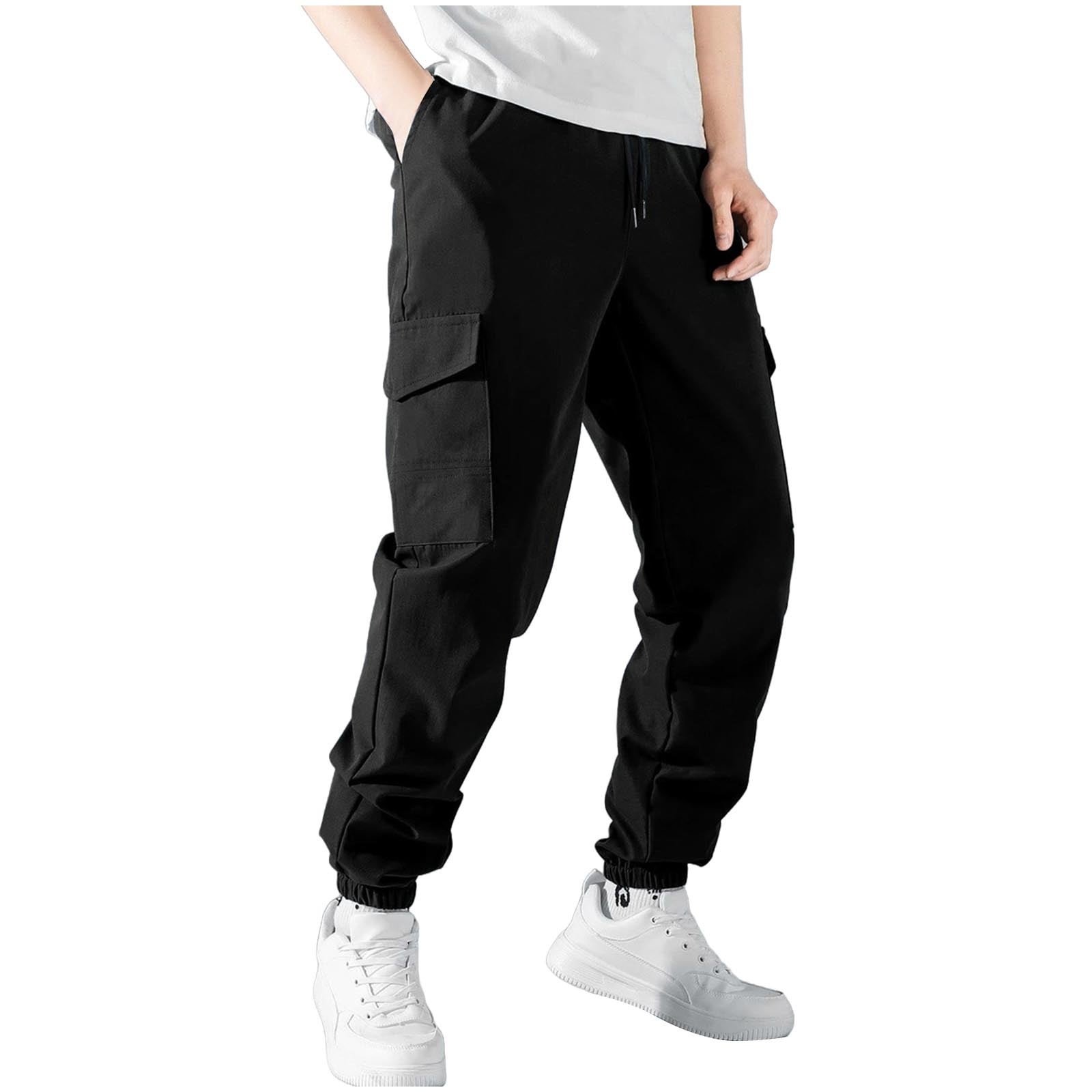 Cargo high-waist men's jeans pants main image 1