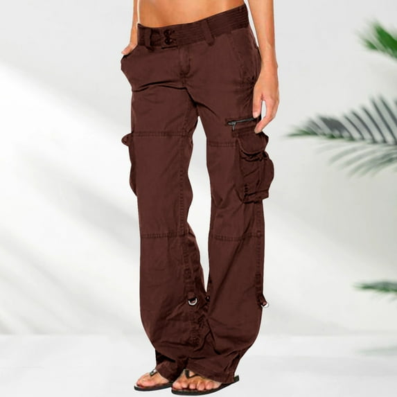 Cargo Ripstop Pants Women,Camo Cargo Pants Snoop Dogg,Brown Camouflage Pants,TEST CARGO TRENDS,Womens Retro Cargo Pants With Pockets Outdoor Casual Ripstop Camo Construction Multiple Pocket Work
