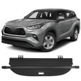 thumbnail image 1 of Cargo Security Rear Trunk Cover Retractable Cargo Cover Black All-Season Use, 1 of 7