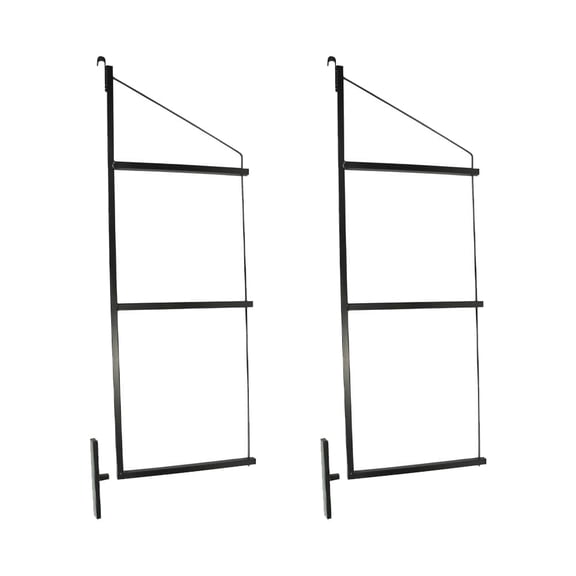Cargo Shipping Container Shelving Bracket, 3 Levels, 24" (D) x 60" (H) (2 Pack)