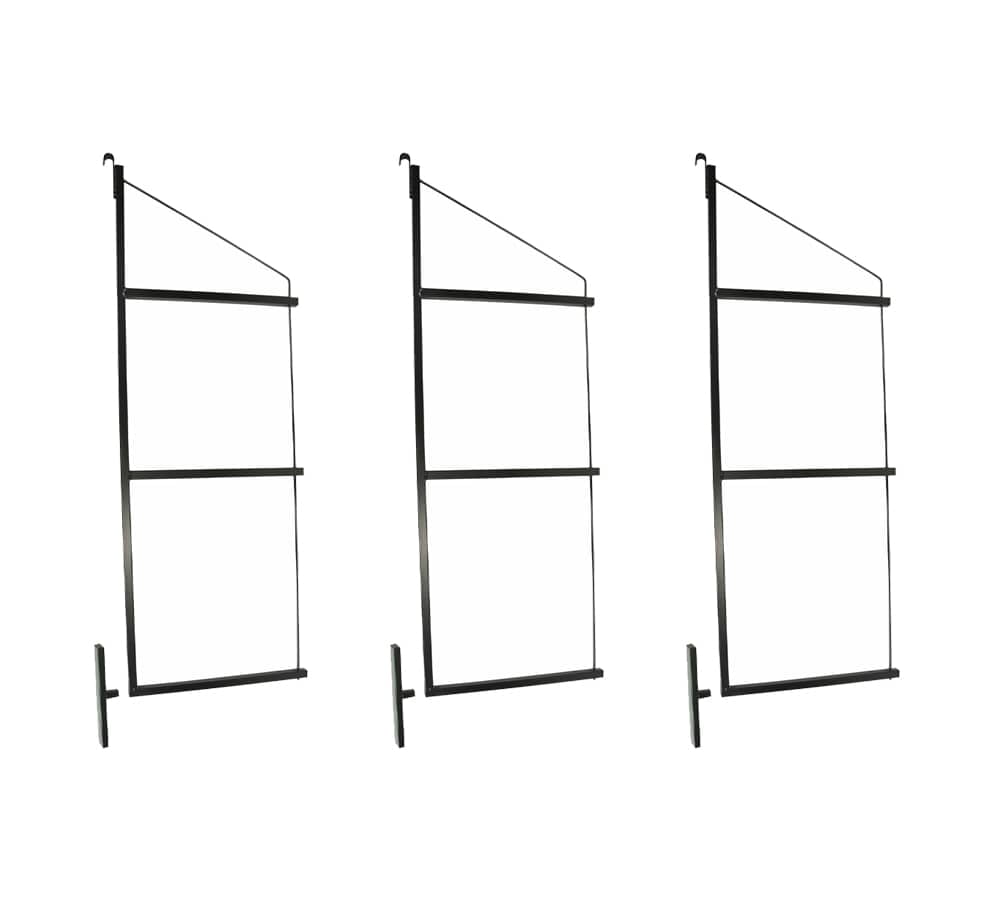 Cargo Shipping Container Shelving Bracket, 3 Levels, 24" (D) x 60" (H) (3 Pack)
