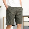 thumbnail image 1 of Cargo Short for Men Relaxed Fit Camo Outdoor Hiking Work Cotton Casual Shorts with 2 Pockets No Belt Vmvidoty Casual And Comfortable Drawstring Elastic Pocket Army Green XXXL, 1 of 1