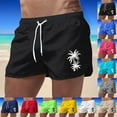 thumbnail image 1 of Cargo Shorts for Men 5 Inch 2025 Summer Casual Drawstring Elastic Waist Workout Beach Vacation Shorts Breathable Fabric Ideal for Outdoor Adventures (Black, L), 1 of 5