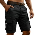 thumbnail image 1 of Cargo Shorts Men Casual Summer Elastic Waist Stretch Work Shorts Relaxed Fit Hiking Short Multi Pockets, 1 of 5