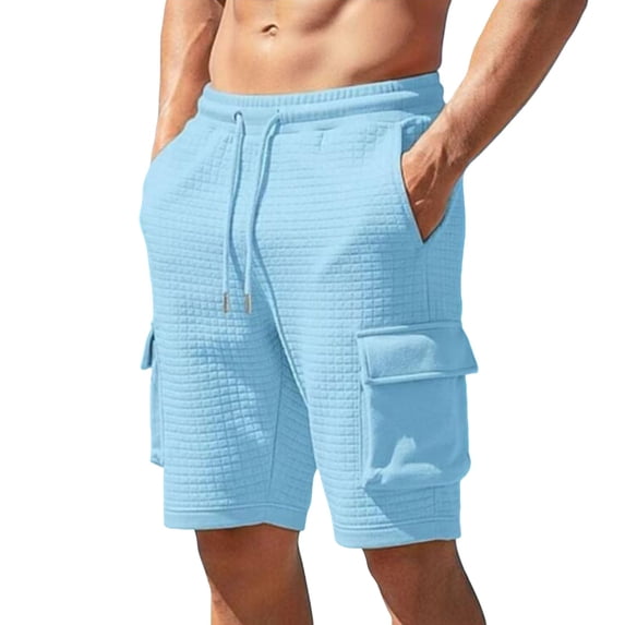 Cargo Shorts Men Mens Casual Shorts Mens Running Shorts Quick Dry Sweatshorts Mens Chinos Short Dress Shorts Drawstring Elastic High Waisted Summer Shorts Beach Vacation Shorts with Pockets