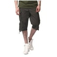 thumbnail image 1 of Cargo Shorts for Men Mens Casual Shorts Mens Shorts Athletic Baggy Sweat Shorts Chinos Short Dress Shorts Drawstring High Waisted Elastic Mens Golf Shorts Beach Vacation Shorts with Pockets, 1 of 7