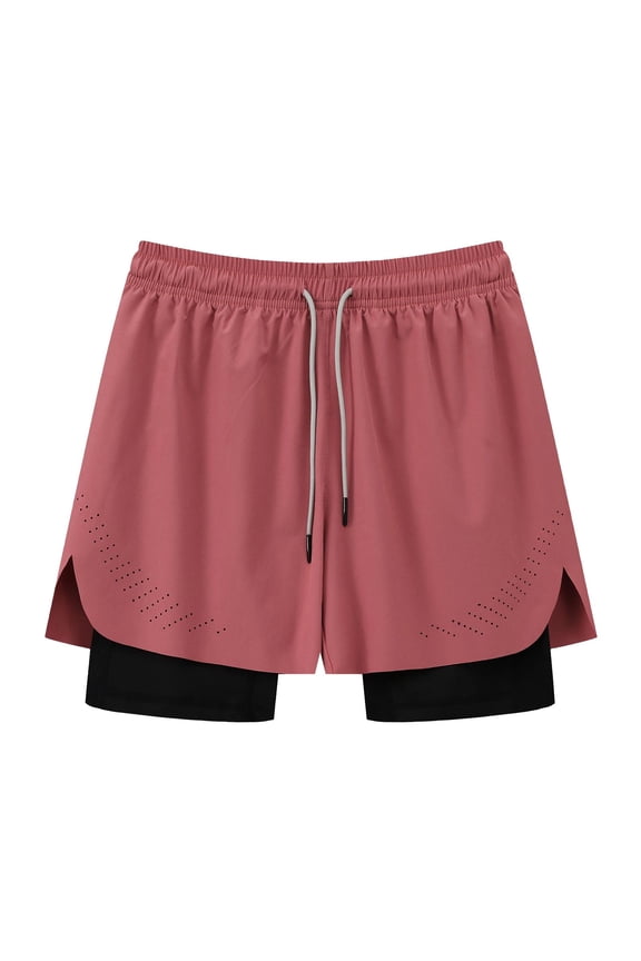 Cargo Shorts – Men’s Camo Relaxed Fit Shorts Men's Quick Drying Double Layer Lined Shorts Summer Thin Fitness Running Training Three Quarter Sweatpants