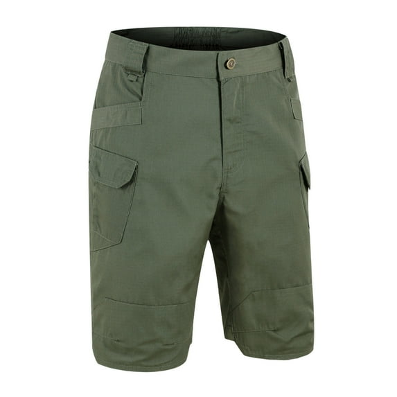 Cargo Shorts Men's Hiking Shorts Dry Work Shorts Casual With Multi Pockets No Belt Cargo Work Shorts Green S