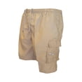 thumbnail image 1 of Cargo Shorts Mens Knee Length Camo Casual Classic Relaxed Fit Drawstring Waist with Pockets Khaki M, 1 of 5