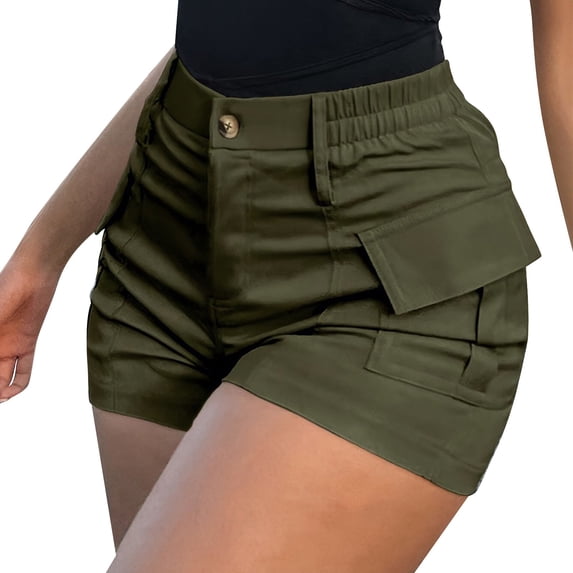 Cargo Shorts Women Casual Shorts with Pockets Lightweight Travel Hiking Joggers Outdoor Athletic Utility Pants