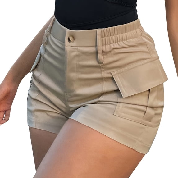 Cargo Shorts Women Casual Shorts with Pockets Lightweight Travel Hiking Joggers Outdoor Athletic Utility Pants