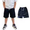 thumbnail image 1 of Cargo Shorts for Kids Boys Elastic Waist Drawstring Shorts Baggy Straight Shorts Size 7-8 Years Boys Shorts, 1 of 4