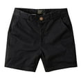 thumbnail image 1 of Cargo Shorts for Men 7.5 Inseam Twill Below Knee 13 Inches Classic Cargo Stretch Short Relaxed Fit with Pockets,Black,28, 1 of 4