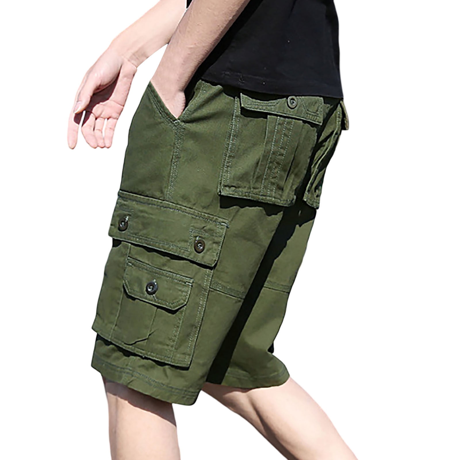 Cargo Shorts for Men Cargo Casual Shorts Summer Outdoor Streetwear — free download