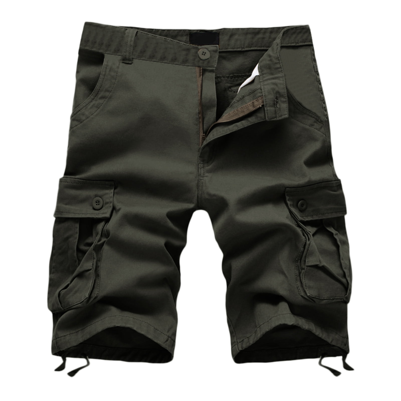 Solid Cargo Basketball Shorts