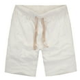 thumbnail image 1 of Cargo Shorts for Men Drawstring Elastic Waist Pant Summer Casual Short Pants with Multi-pocket, 1 of 5
