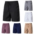 thumbnail image 1 of Cargo Shorts for Men Lightweight Black Shorts Elastic Waist Basketball Shorts, 1 of 6