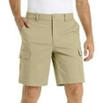 thumbnail image 1 of ZKCCNUK Cargo Shorts for Men Multi Pocket Elastic Waist Button Zipper Casual Sports Cargo Knee Length Shorts S-4XL, 1 of 7
