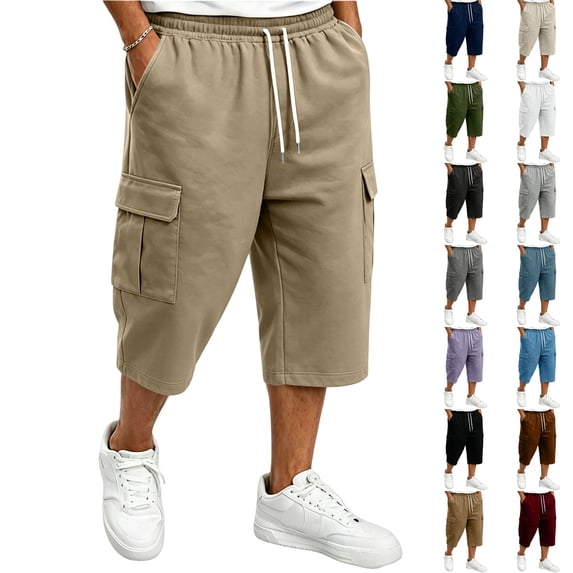 Cargo Shorts for Men Outdoor Work Athletic Walking Pants Hiking Fit Summer Casual Tactical Shorts with Multi Pockets, XL