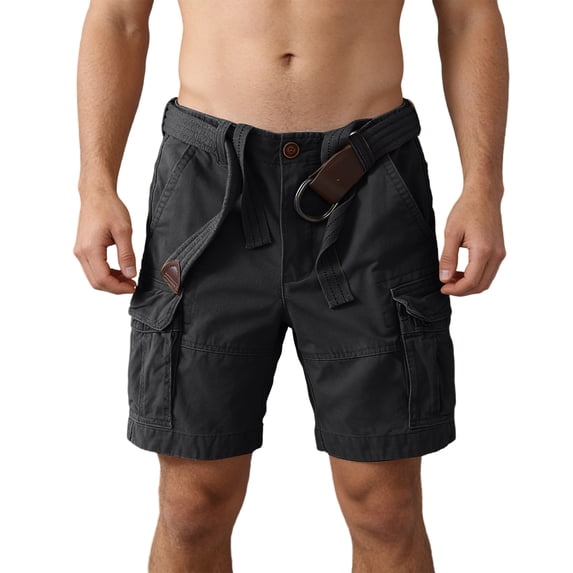 Cargo Shorts for Men Outdoor Work Shorts Multi Pockets Casual Loose Fit Summer Beach Shorts