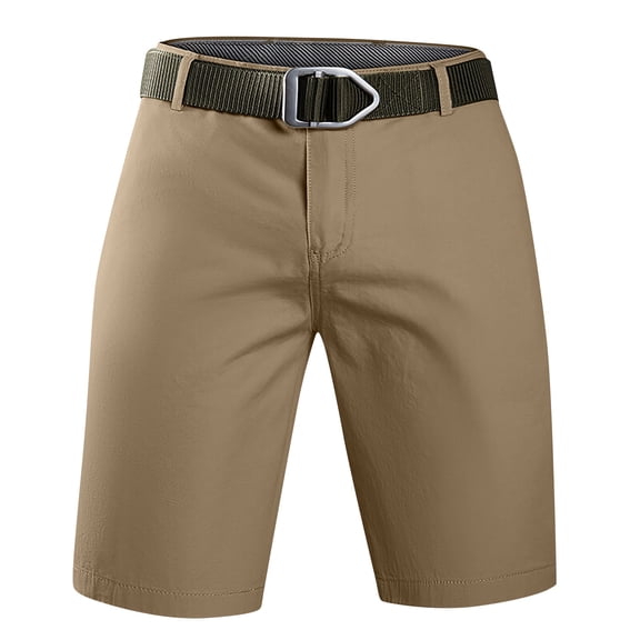 Cargo Shorts for Men Summer Casual Zipper Pockets Button Shorts