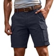 thumbnail image 1 of Cargo Shorts for Men Summer Workout Hiking Shorts Elastic Baggy Golf Fishing Casual Outdoor Work Short, 3XL, 1 of 9