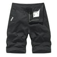 thumbnail image 1 of Cargo Shorts for Men's Size Sports And Multi Pockets Relaxed Summer Beach Shorts Pants Cargo Work Shorts Black 3XL, 1 of 2