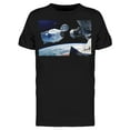 thumbnail image 1 of Cargo Spacecraft In Orbit T-Shirt Men -Image by Shutterstock, Male 3X-Large, 1 of 2