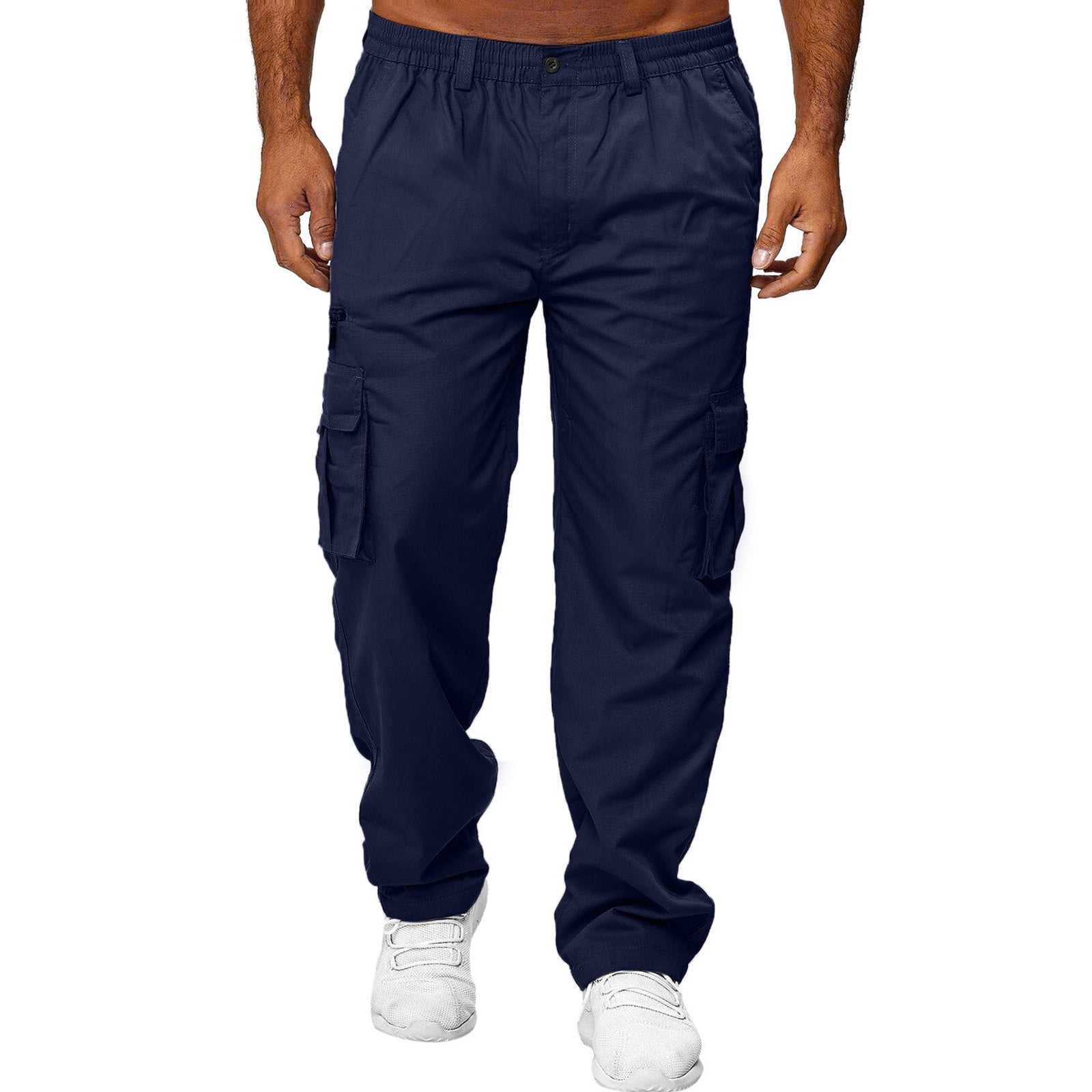 Cargo Sweatpants For Men Cargo Pant Solid Navy L - Walmart.com