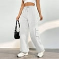 thumbnail image 1 of Cargo Sweatpants Joggers for Women High-Waisted Womens Sweatpants Cinch Bottom Comfy Running Athletic Sweatpants Joggers Women Drawstring with Pockets, 1 of 7