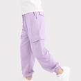 thumbnail image 1 of Cargo Sweatpants for Boys Girls School Baggy Pants Kids Summer Elastic Waist Casual Athletic Joggers Trendy, 1 of 9