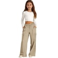 thumbnail image 1 of Cargo Sweatpants for Girls Oversized Baggy Track Sweat Pants School Running Casual Joggers Trousers for Teen Kids, 1 of 9