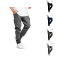 thumbnail image 1 of Cargo Sweatpants for Men 2025 Casual Elastic Waist Drawstring Cargo Pants Work Pants with Pockets Mens Trousers, 1 of 8