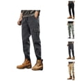 thumbnail image 1 of Cargo Sweatpants for Men 2025 Casual Elastic Waist Drawstring Loose Harem Pants Joggers with Pockets Mens Trousers, 1 of 8
