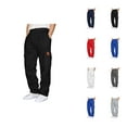 thumbnail image 1 of Cargo Sweatpants for Men 2025 Fall Winter Elastic Waist Drawstring Utility Work Pants with Pockets Mens Trousers, 1 of 6