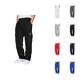 thumbnail image 1 of Cargo Sweatpants for Men 2026 Fall Winter Fashion Drawstring Elastic Waist Casual Pants Trousers with Pockets, 1 of 5