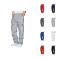 thumbnail image 1 of Cargo Sweatpants for Men 2026 Fall Winter Trendy Drawstring Elastic Waist Casual Pants with Pockets Trousers, 1 of 5