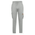 thumbnail image 1 of Cargo Sweatpants for Men Baggy Plus Size Drawstring Open Bottom Big and Tall Gym Workout Pants with Pocket, 1 of 6