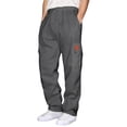 thumbnail image 1 of Mens Sweatpants Lounge Pants Men Men's Casual Pants Comfortable Solid Color Utility Joggers With Multiple Pockets for Outdoor Work And Daily Wear, 1 of 5